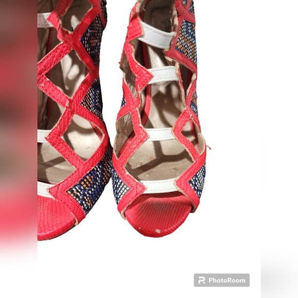Qupid Multicolor Stilettos Size 6 - Picture 4 of 4